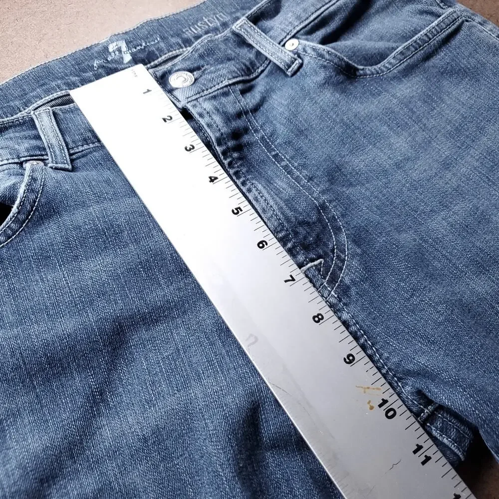 7 For All‎ Mankind Austyn Relaxed Straight Leg Jeans Men 36 Md Blue Stretch